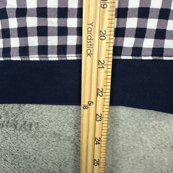 Draper James Size M Womens Black Gingham Crewneck Natalie Sweatshirt - Picture 6 of 7